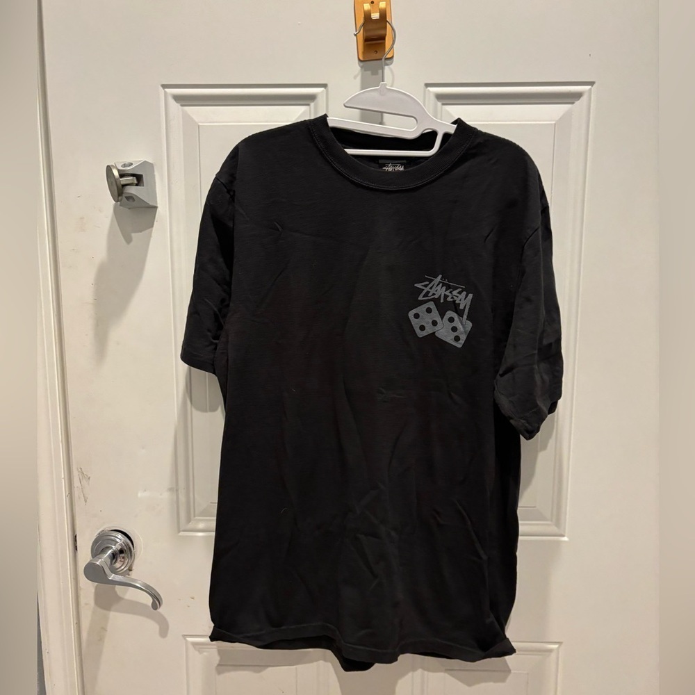 STUSSY DICE PIG DYED TEE NATURAL M